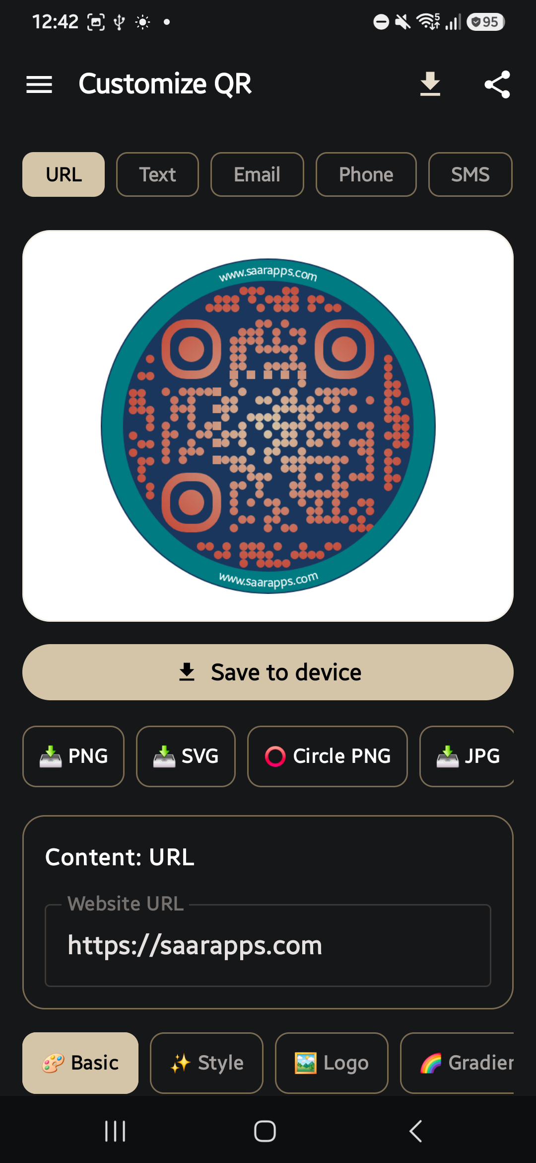 QR code editor